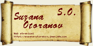 Suzana Otoranov vizit kartica